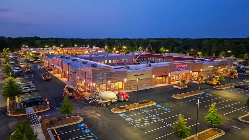 The same land developed into a retail plaza